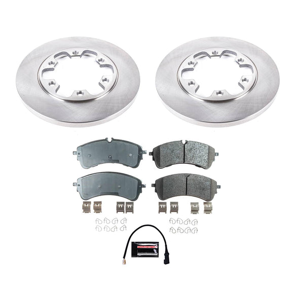 PowerStop OE Stock Replacement Low-Dust Ceramic Brake Pad and Rotor Kit