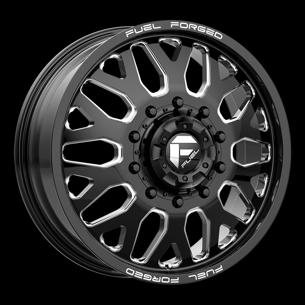 24X12 Fuel MONO DE19 FF19D Gloss Black Milled 10X170 ET-50 wheel/rim