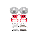 PowerStop Z36 Truck and SUV Ceramic Brake Pad, Drilled & Slotted Rotor, and Cali