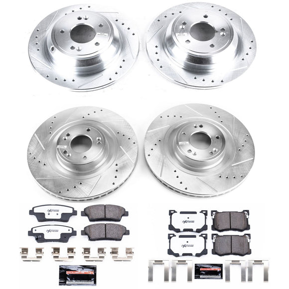 PowerStop Z26 Street Performance Ceramic Brake Pad and Drilled & Slotted Rotor K