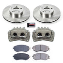 PowerStop OE Stock Replacement Low-Dust Ceramic Brake Pad, Rotor and Caliper Kit