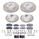 PowerStop Semi-Coated Rotor and Low-Dust Ceramic Brake Pad Kit