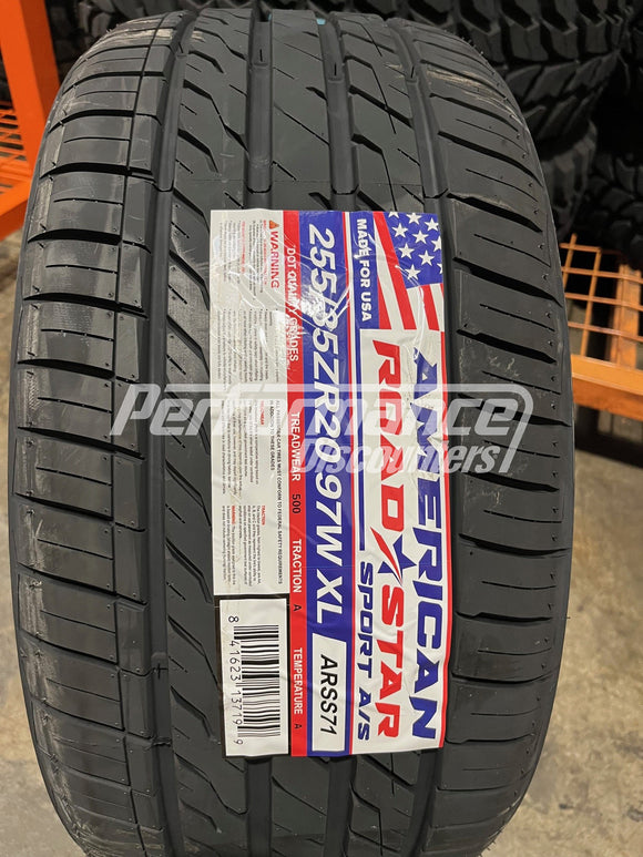 255/35ZR20 American Roadstar Sport A/S 97W BSW SL 255 35 20 2553520
