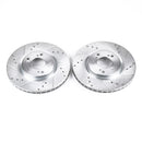 PowerStop Evolution Drilled Slotted Rotors Pair Front For Honda S2000