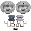 PowerStop OE Stock Replacement Low-Dust Ceramic Brake Pad and Rotor Kit