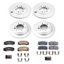 PowerStop Genuine Geomet Coated Rotor and Low-Dust Ceramic Brake Pad Kit