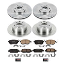 PowerStop OE Stock Replacement Low-Dust Ceramic Brake Pad and Rotor Kit