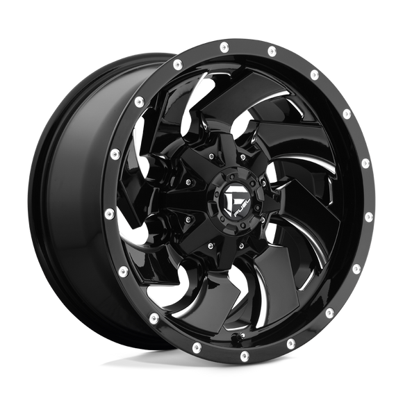 20x9 Fuel Off-Road D574 Cleaver Gloss Black Milled 8x180 ET1 CB124.2 Wheel Rim