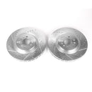 PowerStop Evolution Drilled Slotted Rotors Pair Front For Cadillac CTS