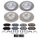 PowerStop Semi-Coated Rotor and Low-Dust Ceramic Brake Pad Kit