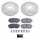 PowerStop Semi-Coated Rotor and Low-Dust Ceramic Brake Pad Kit