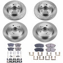 PowerStop OE Stock Replacement Low-Dust Ceramic Brake Pad and Rotor Kit