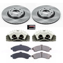 PowerStop OE Stock Replacement Low-Dust Ceramic Brake Pad, Rotor and Caliper Kit