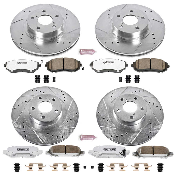 PowerStop Z26 Street Performance Ceramic Brake Pad and Drilled & Slotted Rotor K