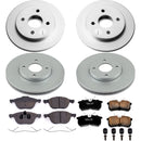 PowerStop Genuine Geomet Coated Rotor and Low-Dust Ceramic Brake Pad Kit