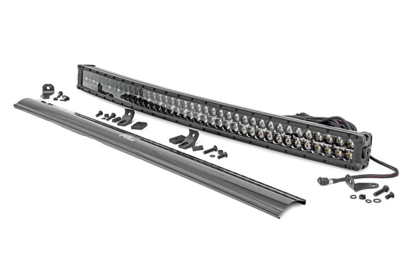 Rough Country Black Series LED 40" Light Curved Dual Row White DRL