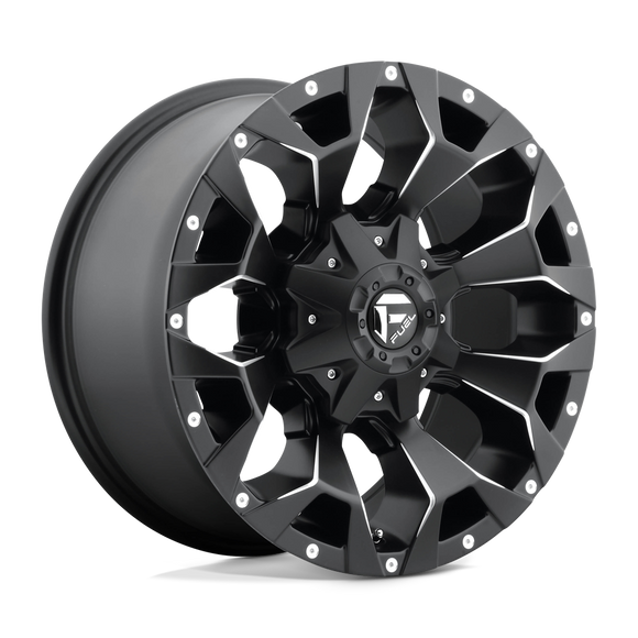 18x9 Fuel Off-Road D546 Assault Matte Black Milled 6x135 ET-12 CB106.1 Wheel Rim