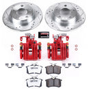 PowerStop Z26 Street Performance Ceramic Brake Pad, Drilled Slotted Rotor, and C
