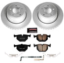 PowerStop Genuine Geomet Coated Rotor and Carbon-Fiber Ceramic Brake Pad Kit