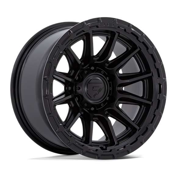 17x8.5 Fuel Off-Road FC866 Piston Blackout W/ Gloss Black Lip 5x114.3 ET25 Wheel