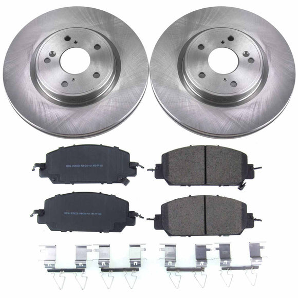 PowerStop OE Stock Replacement Low-Dust Ceramic Brake Pad and Rotor Kit