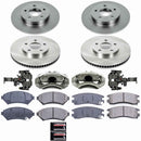 PowerStop OE Stock Replacement Low-Dust Ceramic Brake Pad, Rotor and Caliper Kit