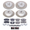 PowerStop Semi-Coated Rotor and Low-Dust Ceramic Brake Pad Kit