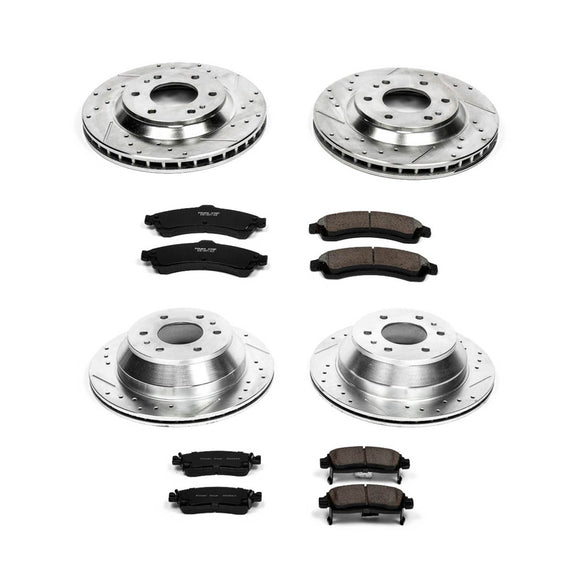 PowerStop Z23 Daily Driver Carbon-Fiber Ceramic Brake Pad and Drilled & Slotted