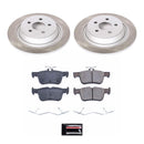 PowerStop Semi-Coated Rotor and Low-Dust Ceramic Brake Pad Kit