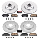 PowerStop Genuine Geomet Coated Rotor and Low-Dust Ceramic Brake Pad Kit