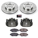 PowerStop OE Stock Replacement Low-Dust Ceramic Brake Pad, Rotor and Caliper Kit