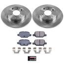 PowerStop OE Stock Replacement Low-Dust Ceramic Brake Pad and Rotor Kit
