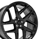 22x10 Defiant DF05 Gloss Black 5x120 ET37 Wheel Rim