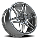 20x9 Vision 476 Wedge Gun Metal Machined Face Wheel 5x139.7 ET15 CB77.8