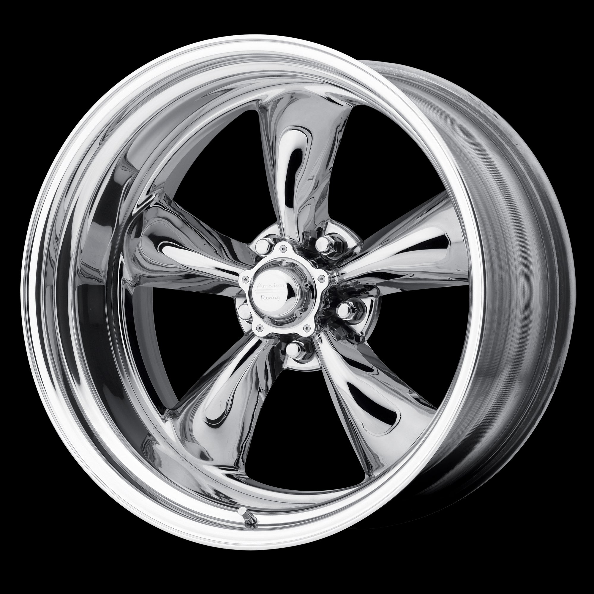 18x8 American Racing Custom Torq Thrust II Polished Wheel 5x127 18-8 5-127 - 0