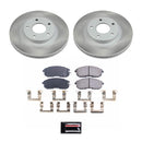 PowerStop Semi-Coated Rotor and Low-Dust Ceramic Brake Pad Kit