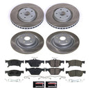 PowerStop Semi-Coated Rotor and Low-Dust Ceramic Brake Pad Kit