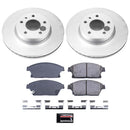 PowerStop Genuine Geomet Coated Rotor and Low-Dust Ceramic Brake Pad Kit