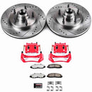 PowerStop Z36 Truck and SUV Ceramic Brake Pad, Drilled & Slotted Rotor, and Cali