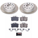 PowerStop Semi-Coated Rotor and Low-Dust Ceramic Brake Pad Kit