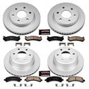 PowerStop Genuine Geomet Coated Rotor and Low-Dust Ceramic Brake Pad Kit