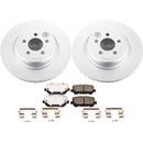 PowerStop Genuine Geomet Coated Rotor and Low-Dust Ceramic Brake Pad Kit