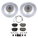 PowerStop Genuine Geomet Coated Rotor and Carbon-Fiber Ceramic Brake Pad Kit