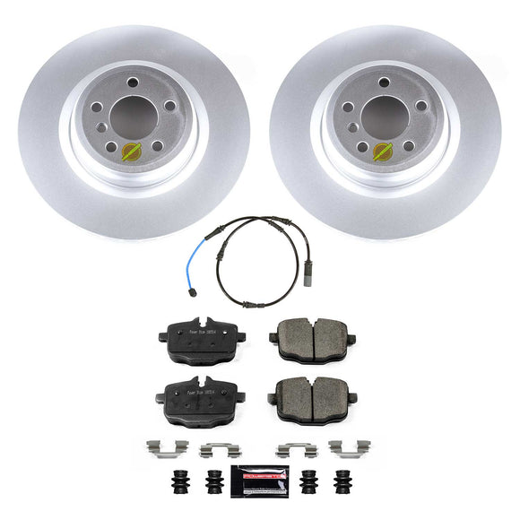 PowerStop Genuine Geomet Coated Rotor and Carbon-Fiber Ceramic Brake Pad Kit