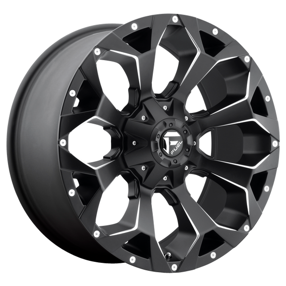 17x9 Fuel Off-Road D546 Assault Matte Black Milled 5x139.7 ET1 CB110.1 Wheel Rim