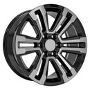 20" Replica Wheel fits GMC Yukon Denali - CV44 Black Machined 20x9