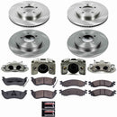 PowerStop OE Stock Replacement Low-Dust Ceramic Brake Pad, Rotor and Caliper Kit