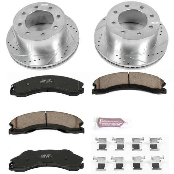 PowerStop Z23 Daily Driver Carbon-Fiber Ceramic Brake Pad and Drilled & Slotted