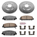 PowerStop Z36 Carbon-Fiber Ceramic Brake Pad with Drilled and Slotted Rotor Kit