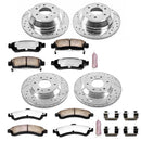 PowerStop Z36 Carbon-Fiber Ceramic Brake Pad with Drilled and Slotted Rotor Kit